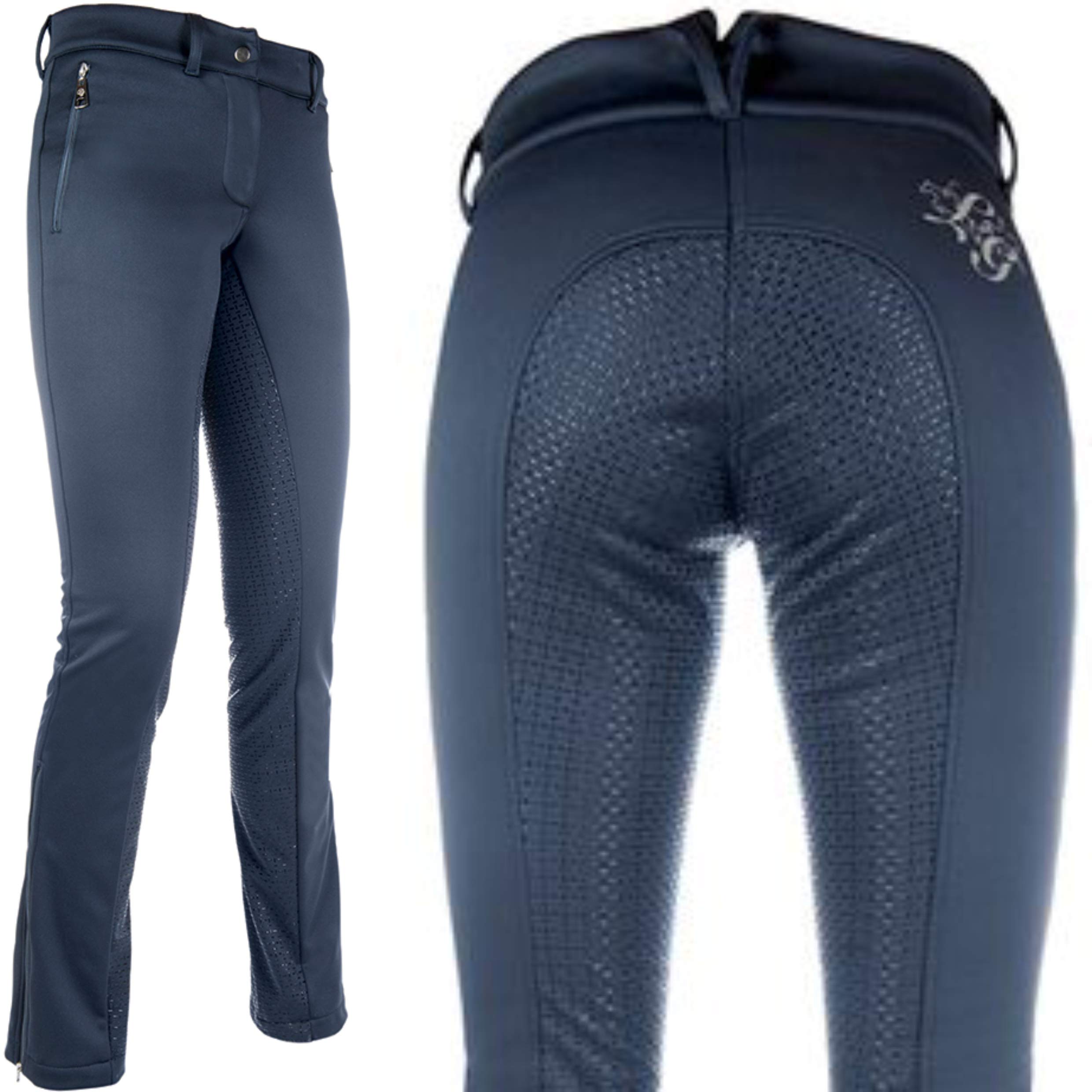 HKM Sports Equipment Unisex Jodhpur Reithose -Moena Softshell Plain-6900 Trouser