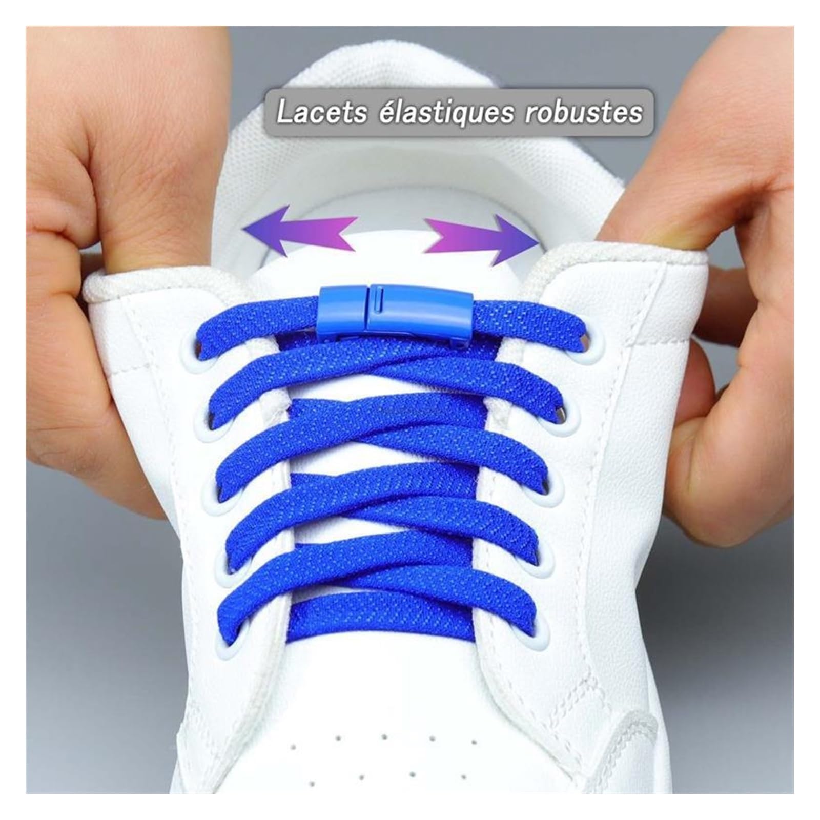 HEAGER Scarpe, cordini flessibili, lacci di bloccaggio colorati senza lacci, lacci elastici, scarpe da ginnastica senza cravatta, lacci piatti per bambini e adulti, elastici