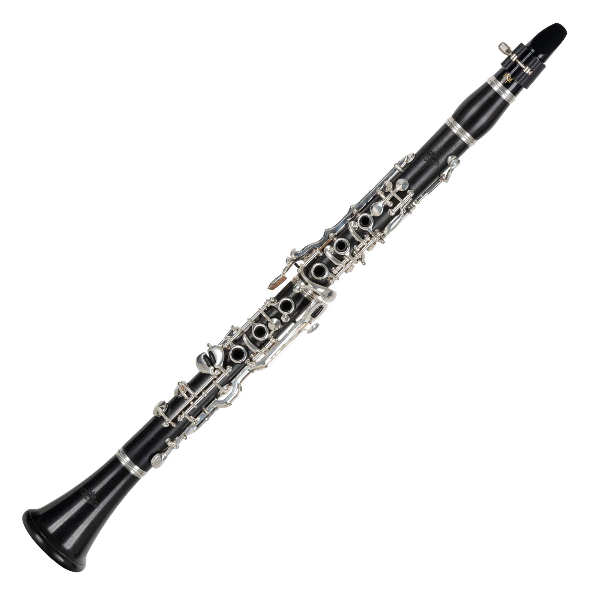 BK-20/22 Clarinetto Bb Tedesco, Modello: BK-20/22, 22 chiavi | Sistema di diteggiatura tedesco, 6 anelli, Foro: 14, 7 mm, Materiale: legno di grenadilla, 2 ance: 1 x 57 mm, 1 x 59 mm