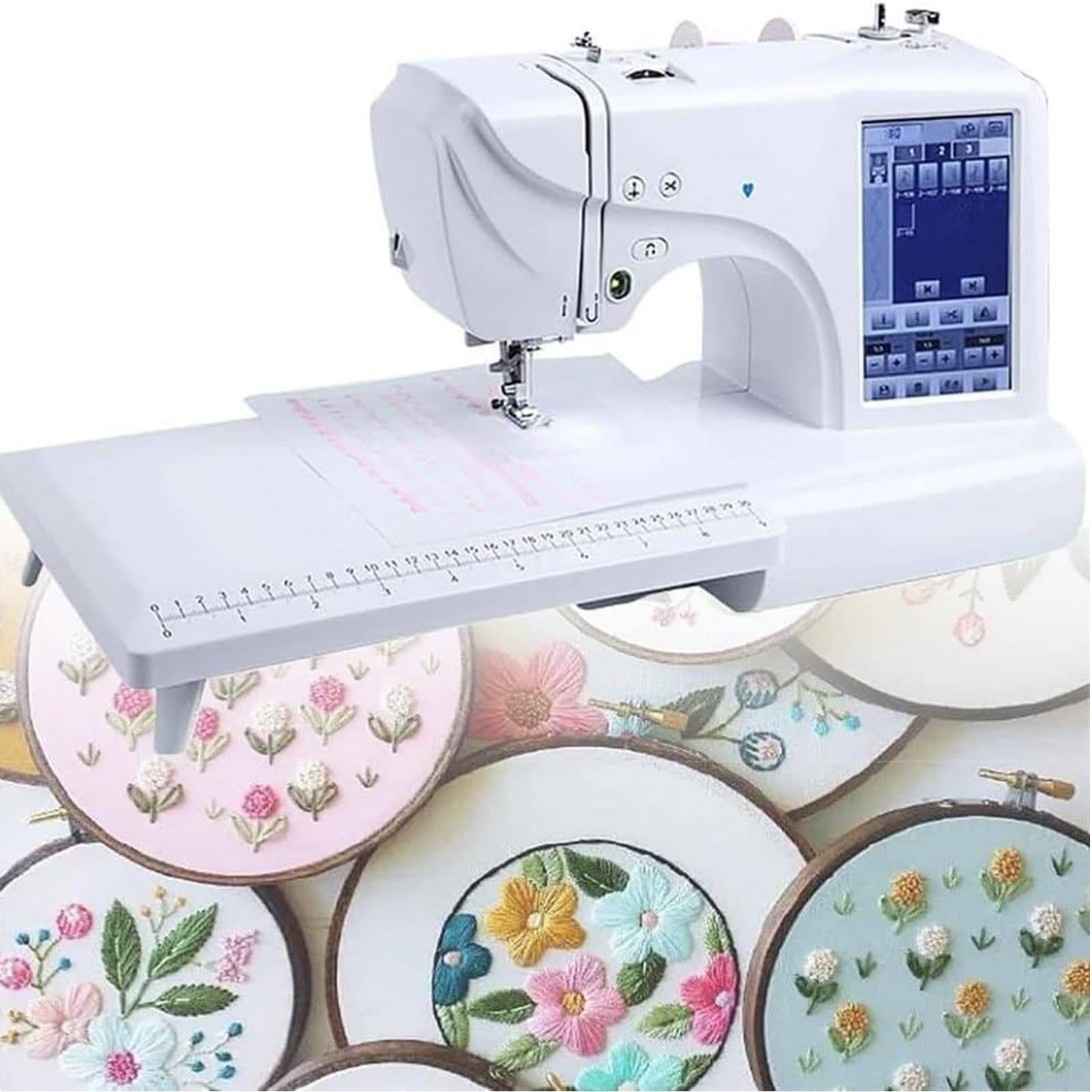 Macchina da Ricamo elettrica, Macchina da Cucire Automatica con 158 Disegni incorporati, Touch Screen LCD e Area di Ricamo 4 x 9,2, Perfetta per Cucire Facilmente