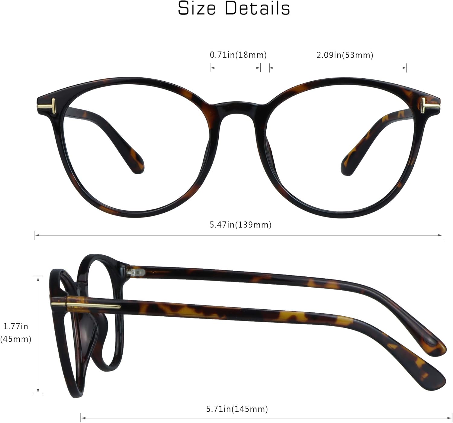 VisionGlobal Blue Light Blocking Glasses for Women/Men, Computer Reading, TV Glasses, Anti Glare