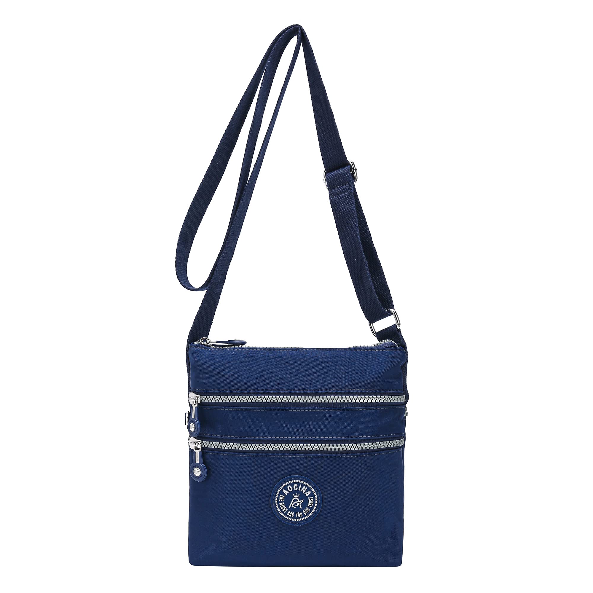 AOCINA Crossbody Purses for Women Lightweight Small Travel Bag Shoulder Purses and Handbags with Multi Zipper Pockets