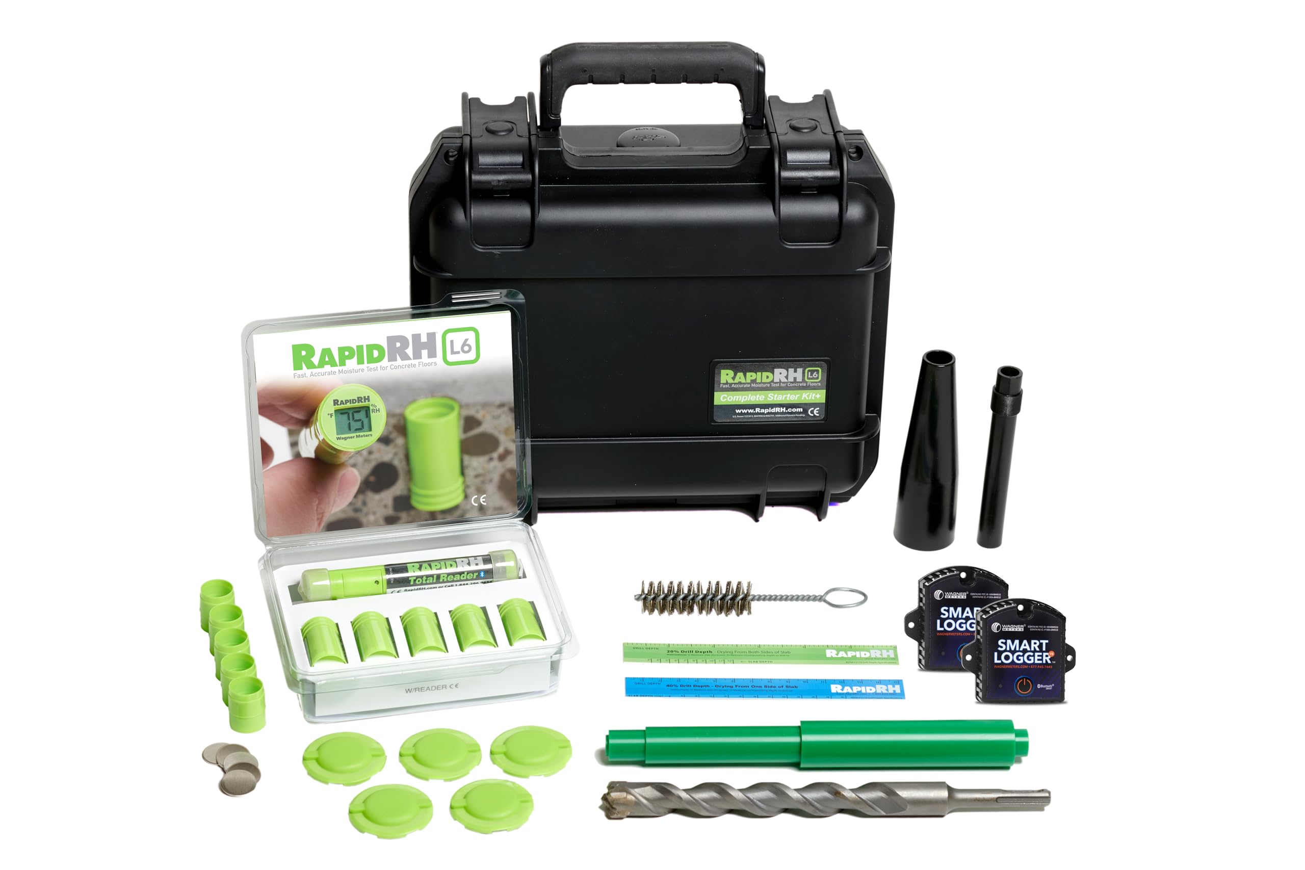 Rapid RH L6 Concrete Moisture Test Starter Kit+ (FAHRENHEIT)