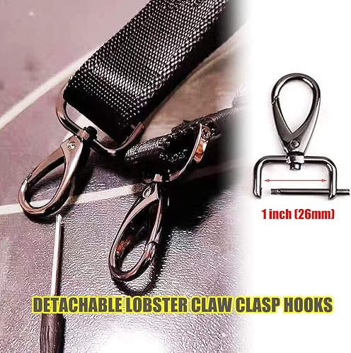 Miniatura 2 de Broches de pinza de langosta de 1 pulgada0.984 in, ganchos giratorios para correa, clip para llavero, ganchos de cierre giratorio desmontables para