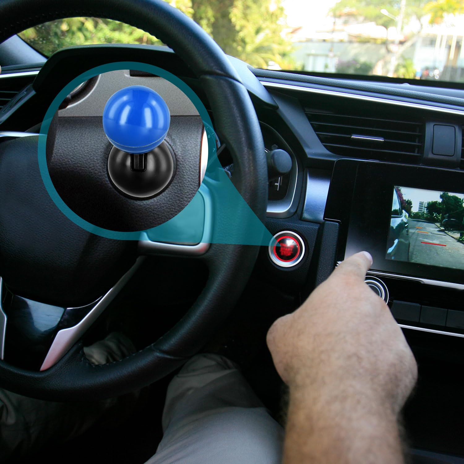 Auto Startknopf Joystick - Stylischer Starthebel Für Fahrzeug-Innenausstattung