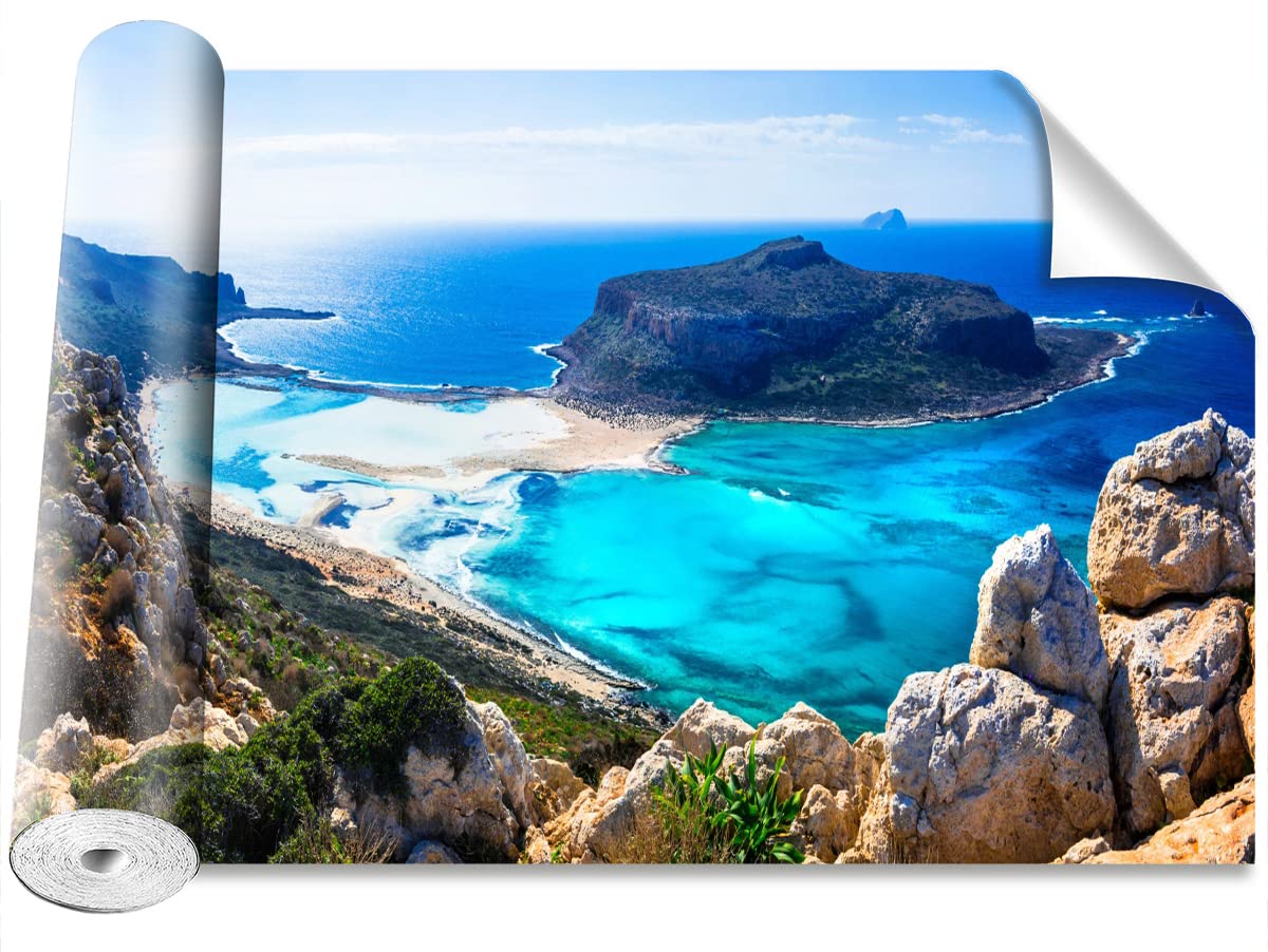 Papier peint panoramique Grèce Tulup protection durable et finition murale haute définition