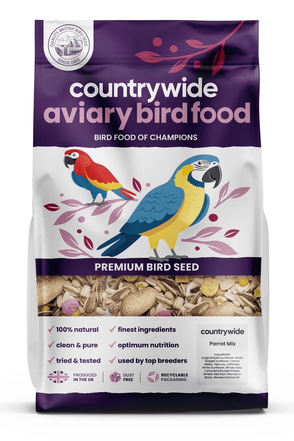 Countrywide Parrot Mix Bird Food 12.5Kg from B&Q