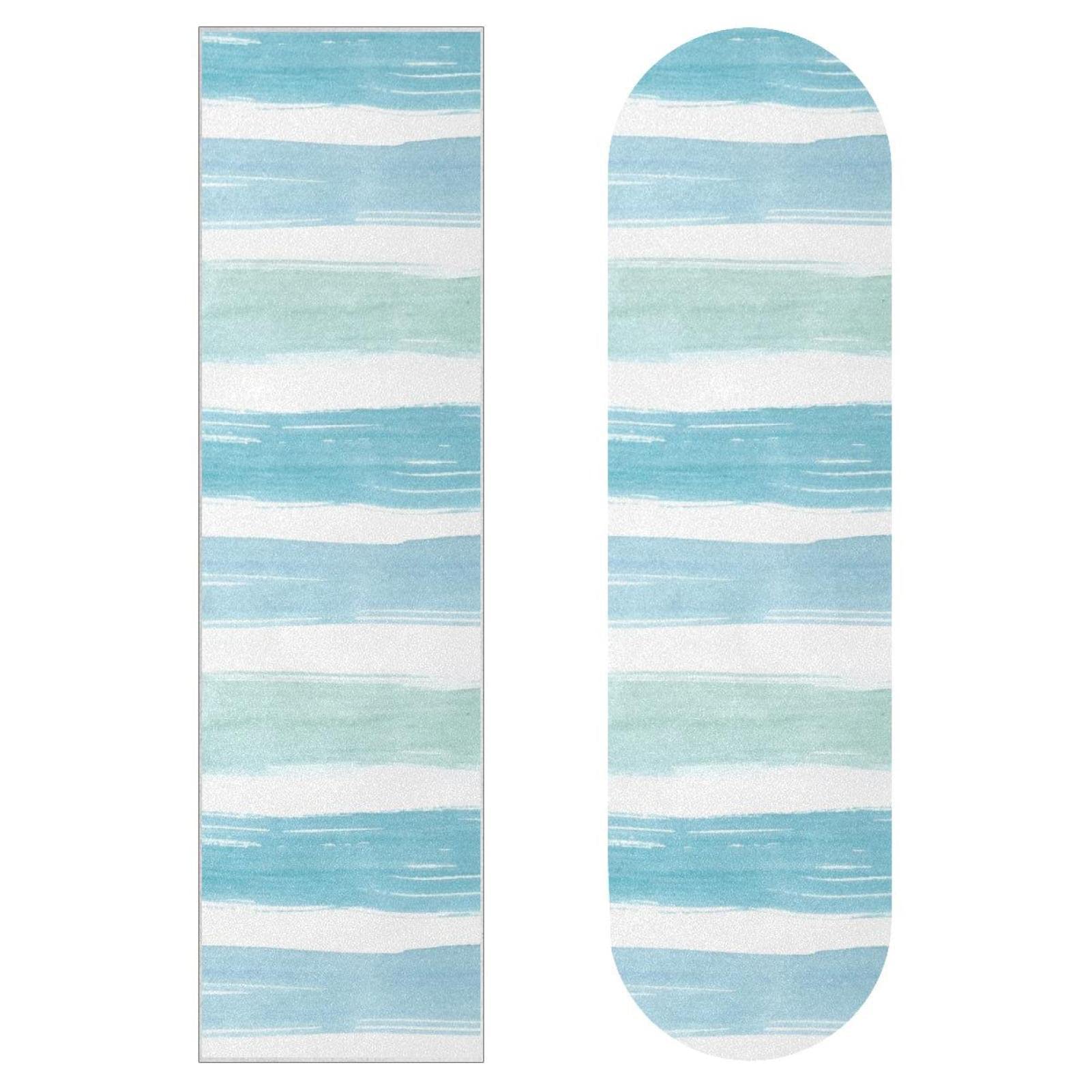 Watercolor Line Texture Skateboard-Griptape, Schleifpapier, Longboard, Aufkleber, Scooter, Deck, Sandpapier, 2 Stück