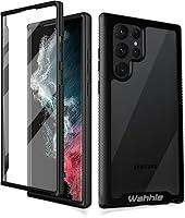 Vista 1 de wahhle Compatible with Samsung Galaxy S22 Ultra Case, Built in Screen Protector Full Body Shockproof Slim Fit Bumper Protective Phone Cover for