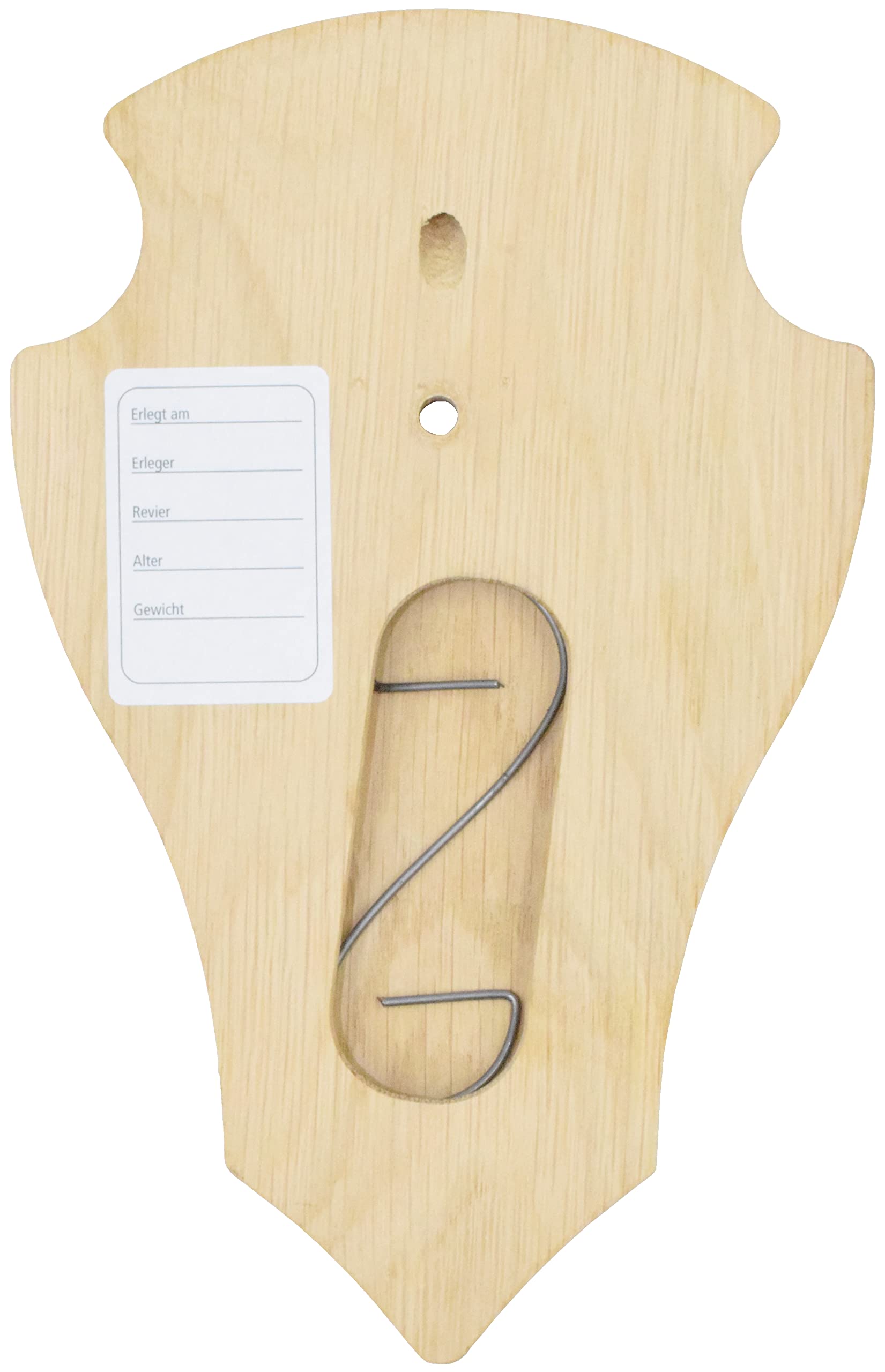 Tagliere Per Trofeo In Legno Di Quercia Scuro Con Inserti In Pino E Corna Di Cervo – 1 Pezzo
