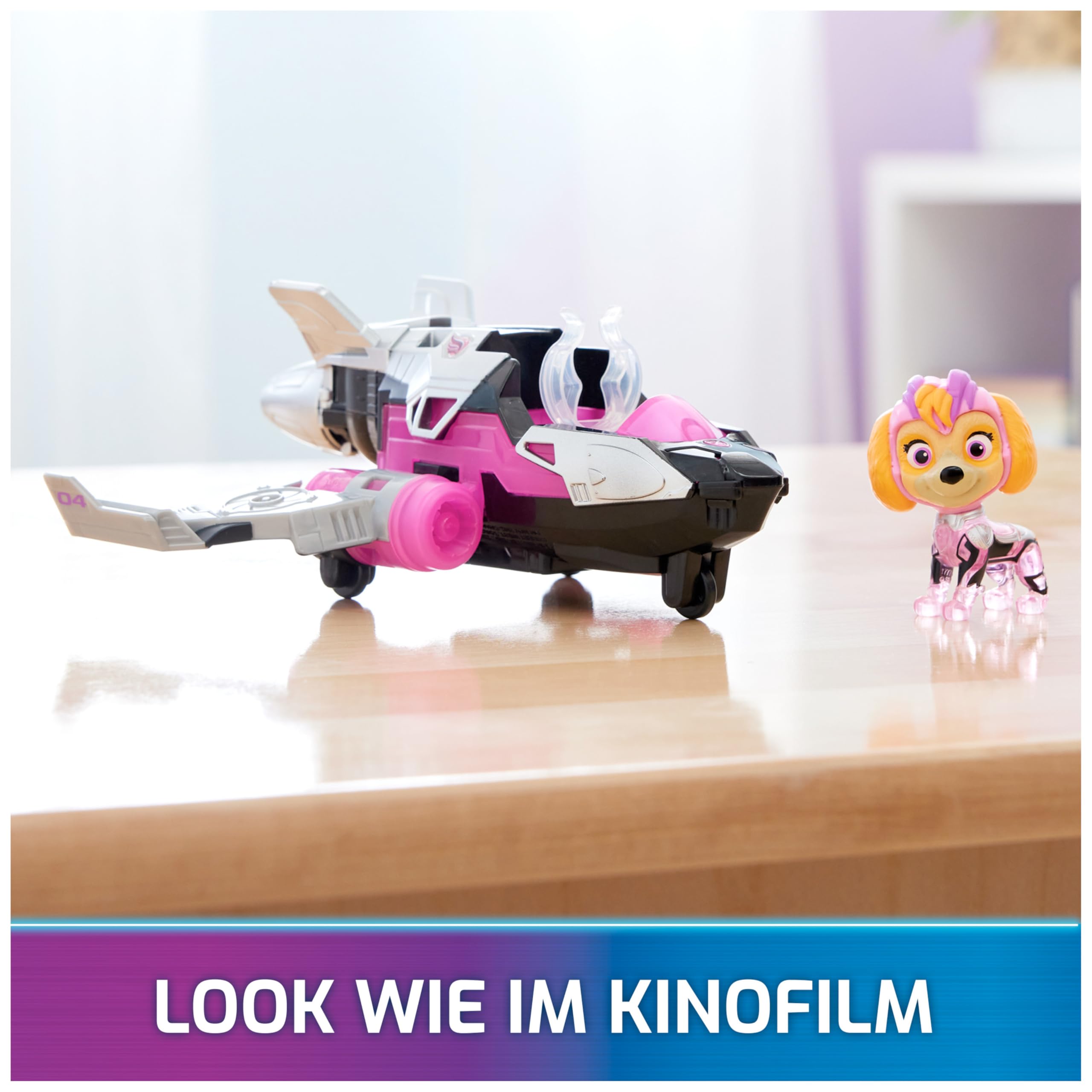 PAW Patrol: Der Mighty Kinofilm – Skye's Superhelden-Basis-Fahrzeug mit Lichtern und Geräuschen.