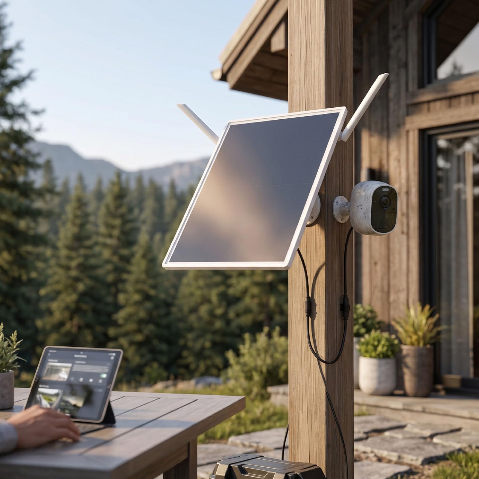 Estensore WiFi Solare da Esterno da 15 W, Ripetitore Segnale Router WiFi Solare, Ampia Copertura 200 M, impermeabilità IP66, Batteria da 26000 MAh, Antenna Ad Alto Guadagno per