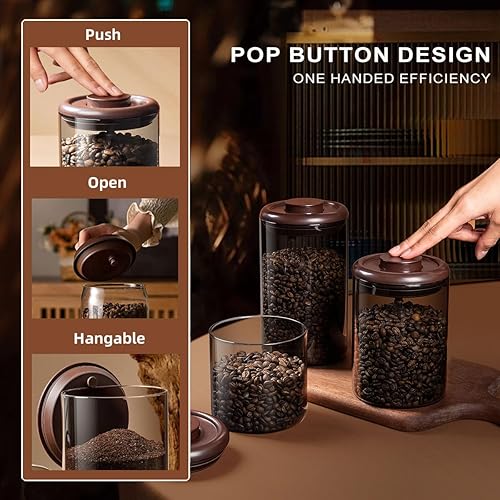 Miniatura 2 de Ankou Juego de 6 recipientes herméticos para almacenamiento de alimentos con tapas, para organización de despensa de cocina, sin BPA, apilables,