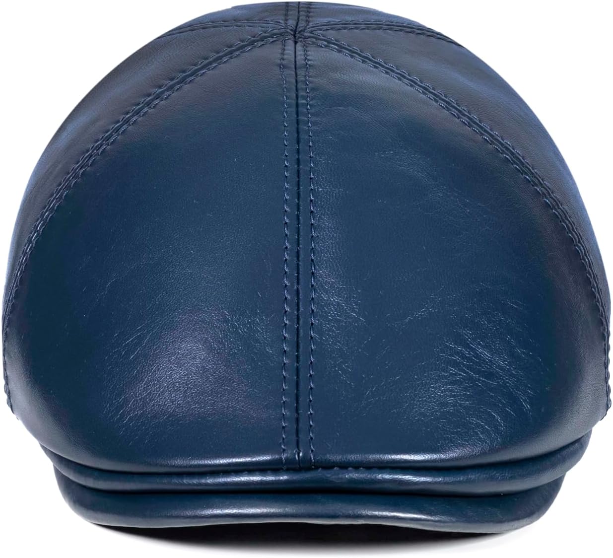 Genuine Sheepskin Leather 6 Panel Ivy Caps, Newsboy Cap, Men's