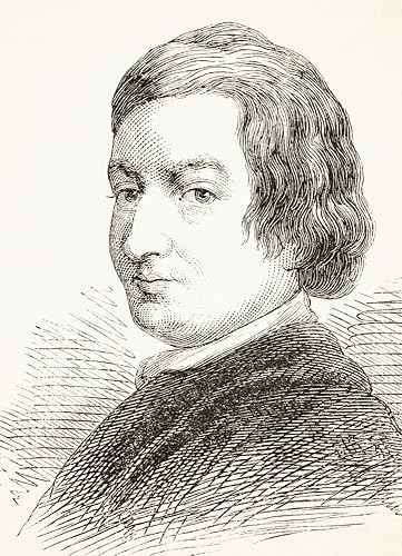 Póster de John Dryden 1631 a 1700 Poeta y dramaturgo inglés de la historia nacional y nacional de Inglaterra por William Aubrey Publicado Londres