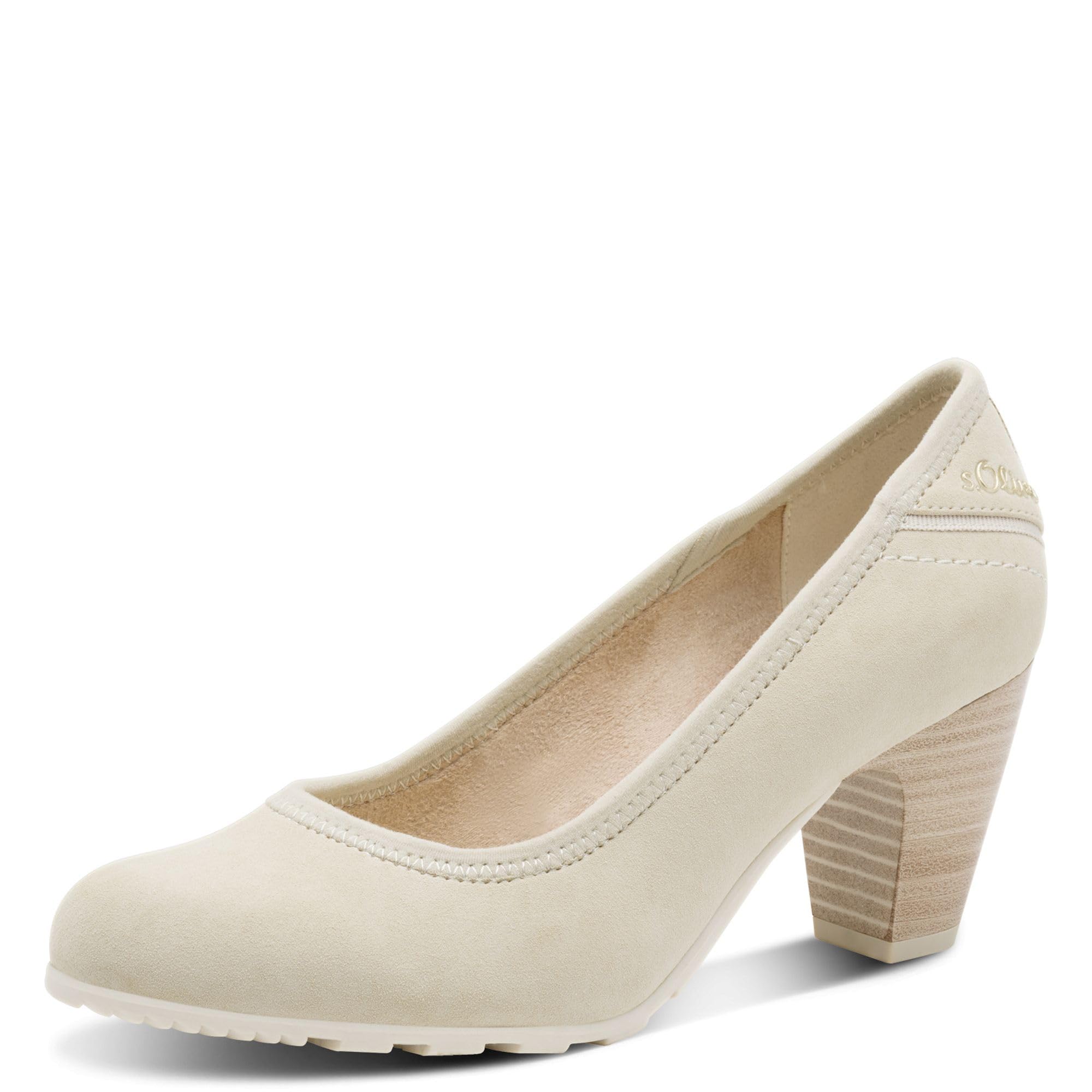 s.Oliver Women's 5-22404-42 Pump, Cream, 7.5 UK
