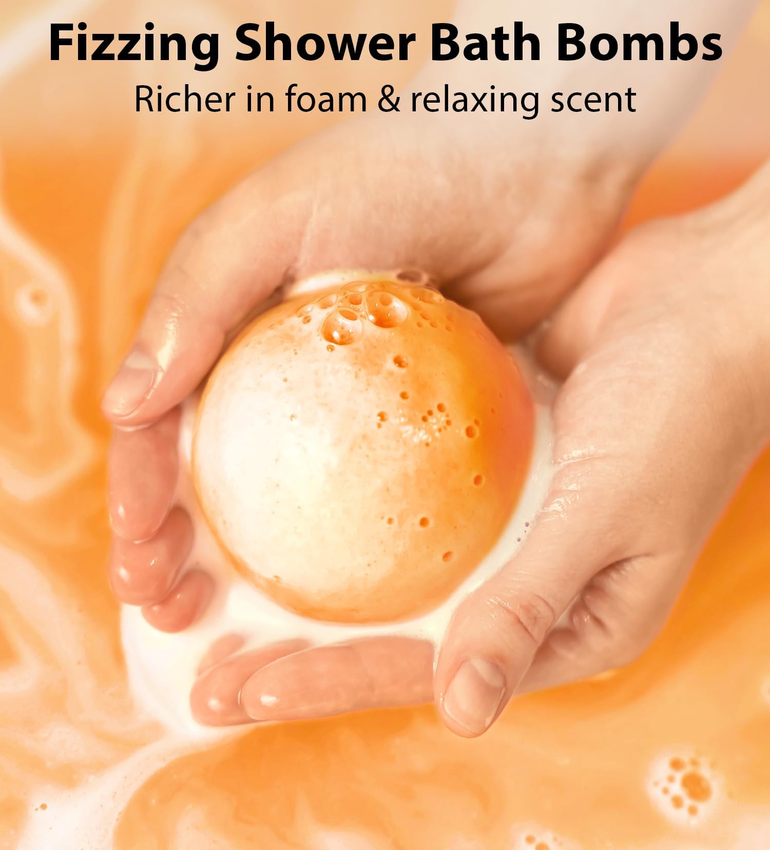 Natural Detox Fizzing Bubble Bath Bombs Apple Cider Ginger & Lemon Essential Oils Cleanse Hydrate Skin Extra Large Handmade Relaxing Spa Gift Set for Women & Men Organic Bath Bombs
