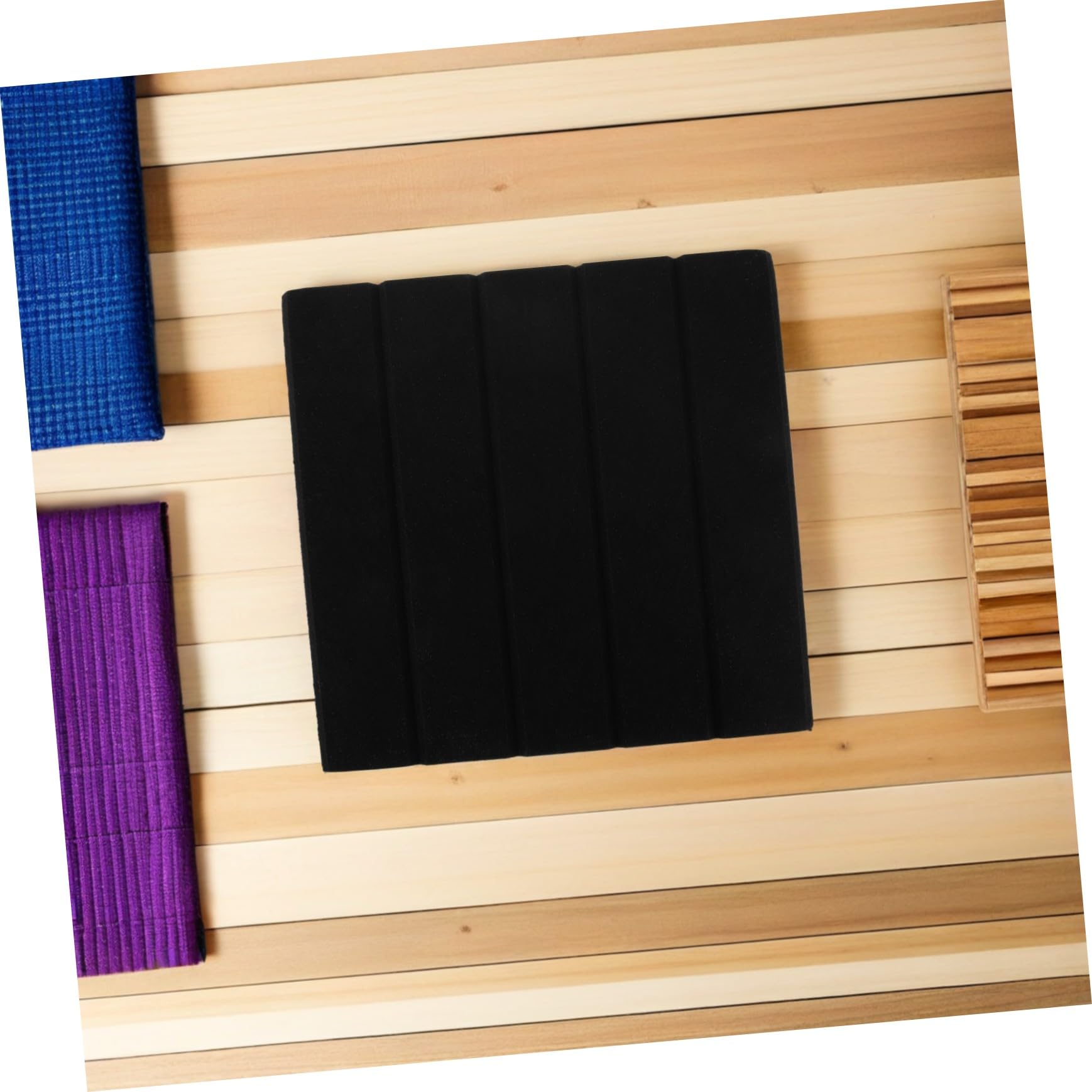 12 Pezzi Pannelli Fonoassorbenti Adesivi per con Motivo Righe Verticali Isolamento per Studio Ufficio e Home Theater Materiale Decorativo e Insonorizzante