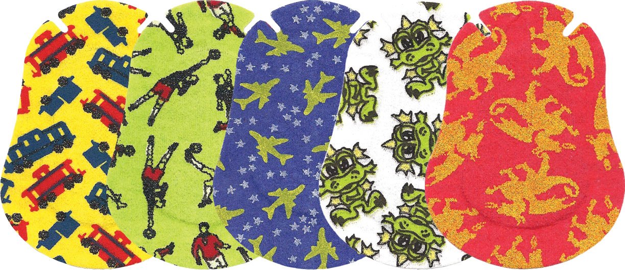 Ortopad Elite Boys Eye Patches - with Glitter Accents, Ages 2-4 yrs (50 Per Box)