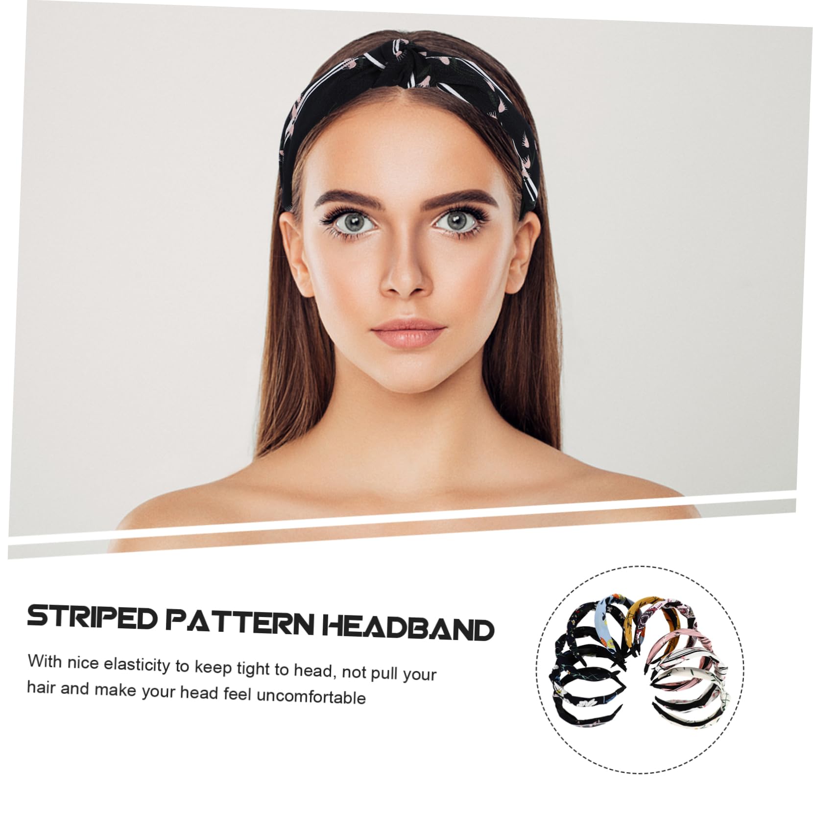 10 piezas Diademas de Tela Floral para Lavado Facial y Maquillaje Accesorios Elásticos Prácticos y Decorativos para Mujer y Niñas