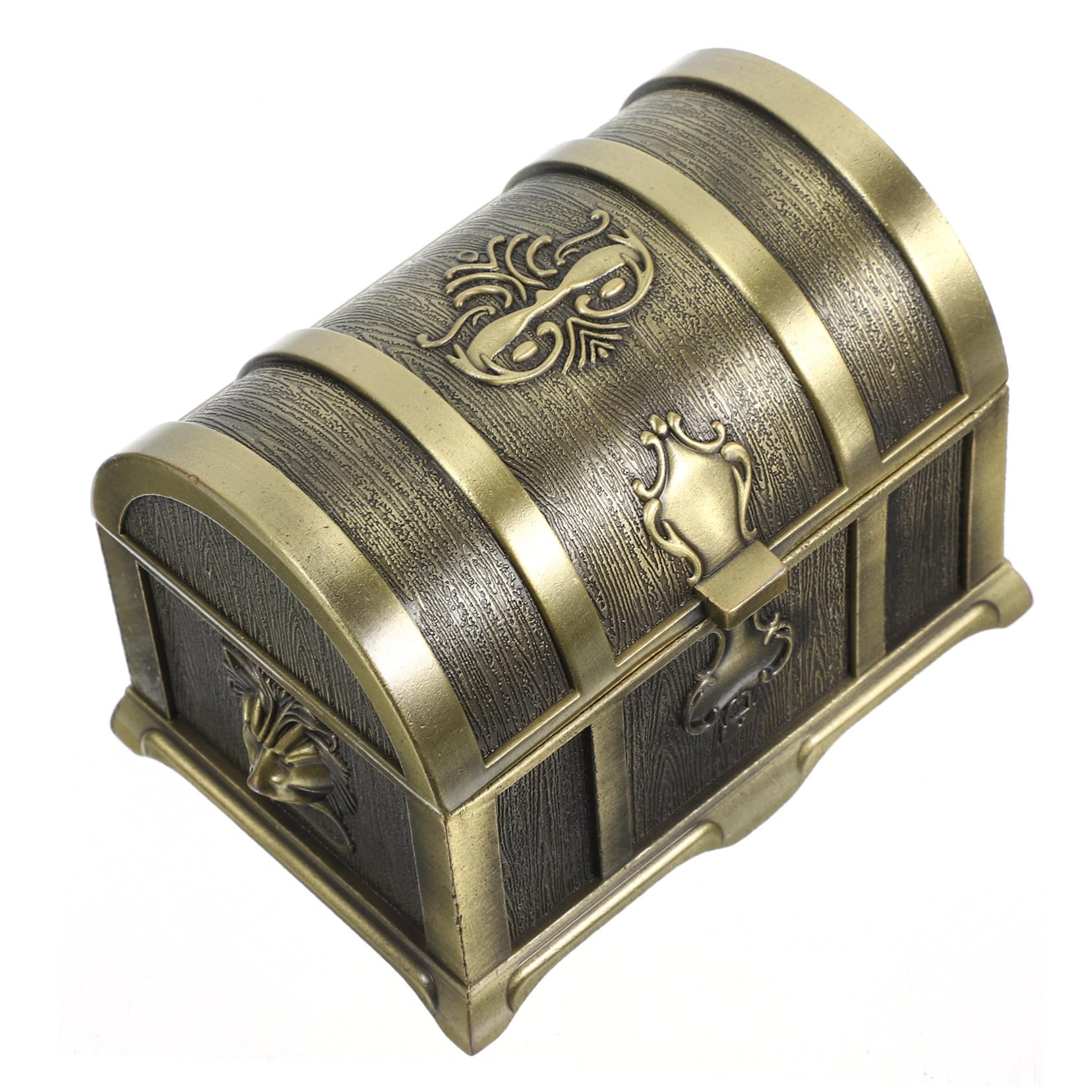 Retro Schmuckkästchen aus Zinklegierung in Gold für Schmuckaufbewahrung