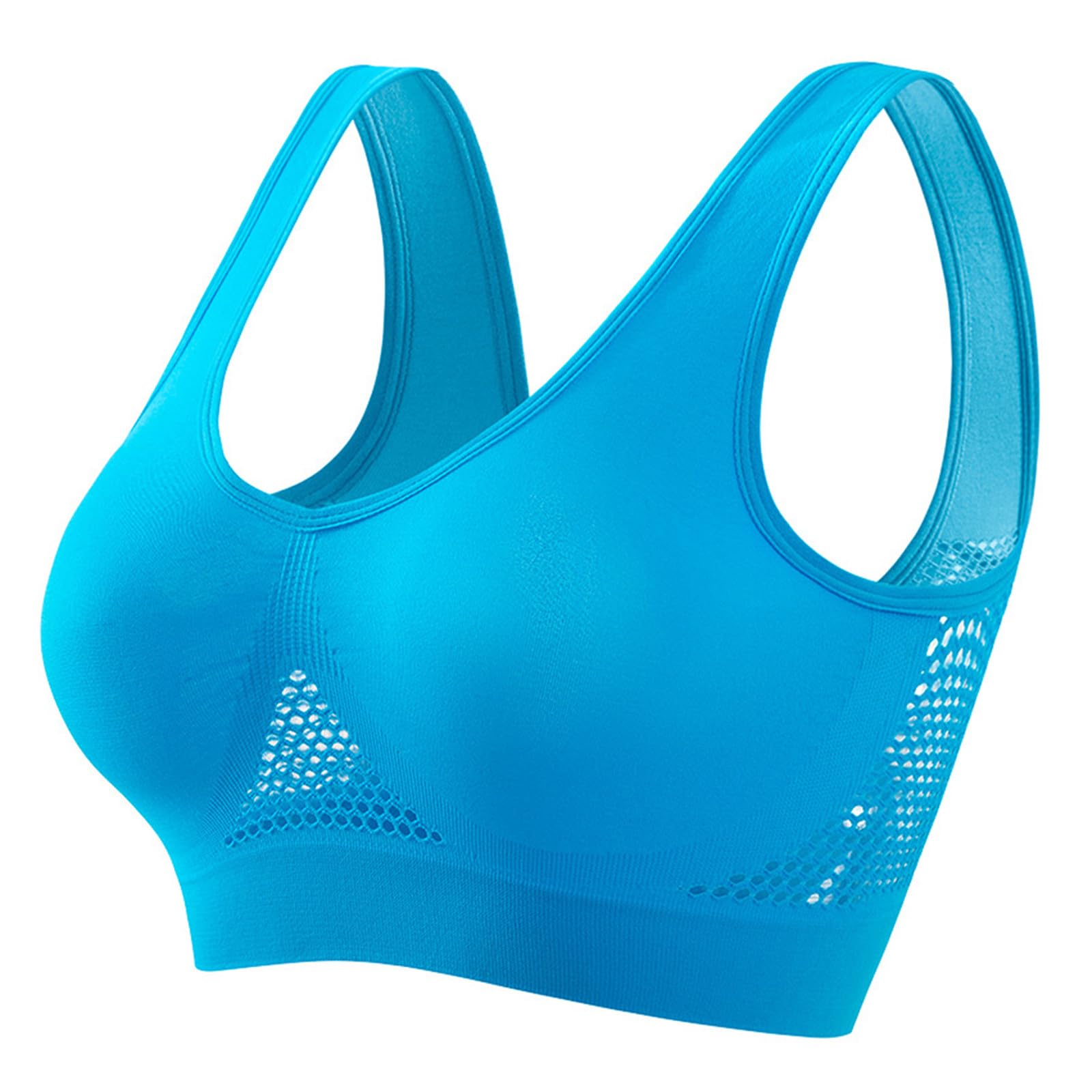 Sports Bras for Women High Support Large Bust Wirefree Bra Seamless Breathable Workout Yoga Bras
