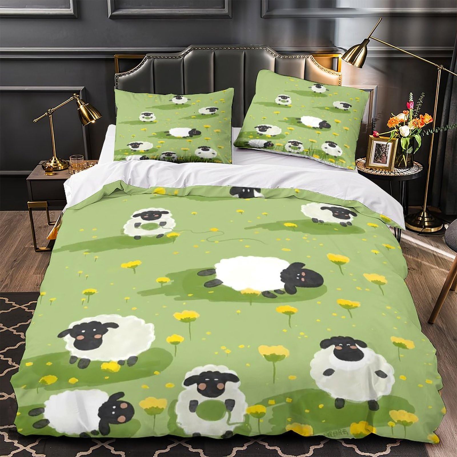 Parure de lit super douce 140x200 résistante impression 3D