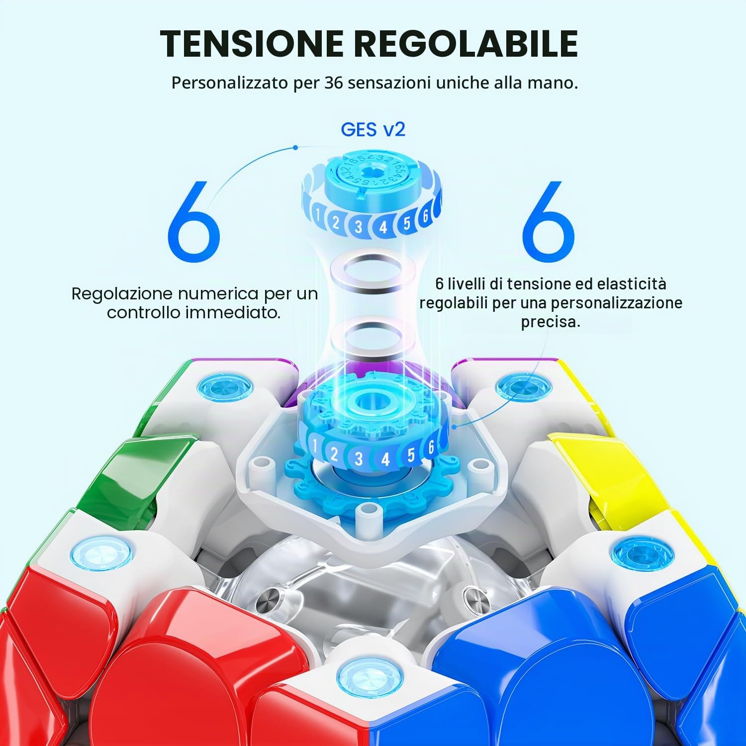 GAN Megaminx Maglev Cube, Magnetico Pentagonale Speed Cube Dodecahedron Cubo Magico di Veloce e Liscio, Regalo di Natale per Bambini & Adulto, UV Coated-Grigio