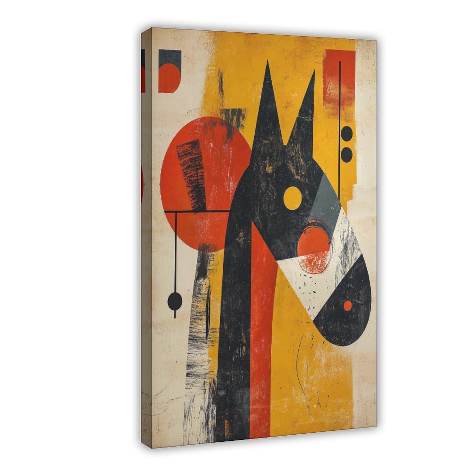 Bareronor Horse Abstract Poster Canvas Poster Bedroom Decor Landscape Office Room Decor Gift 24" L X 36" W