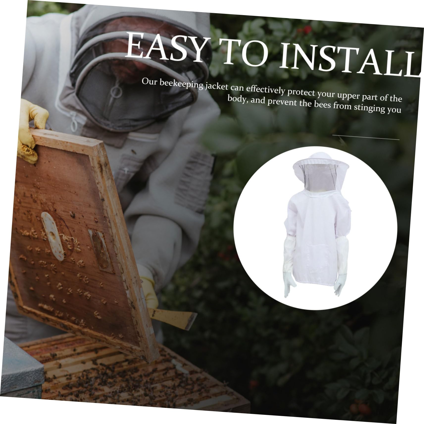 SOIMISS Tuta Da Apicoltore Per Apicoltori Cappello Apicoltore Vestiti Da Guanti Lavoro Attrezzatura Per Apicoltura Protettivo Kit Completo Per Apicoltura