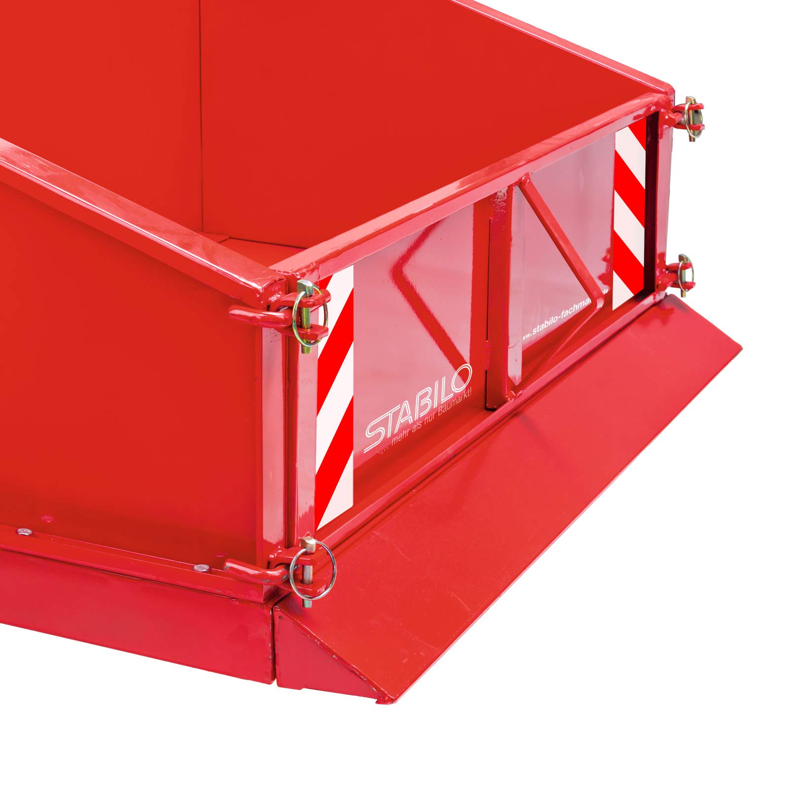 DEMA Traktor Heckcontainer Heckmulde Transportcontainer Mulde Container 100 cm Kat I rot