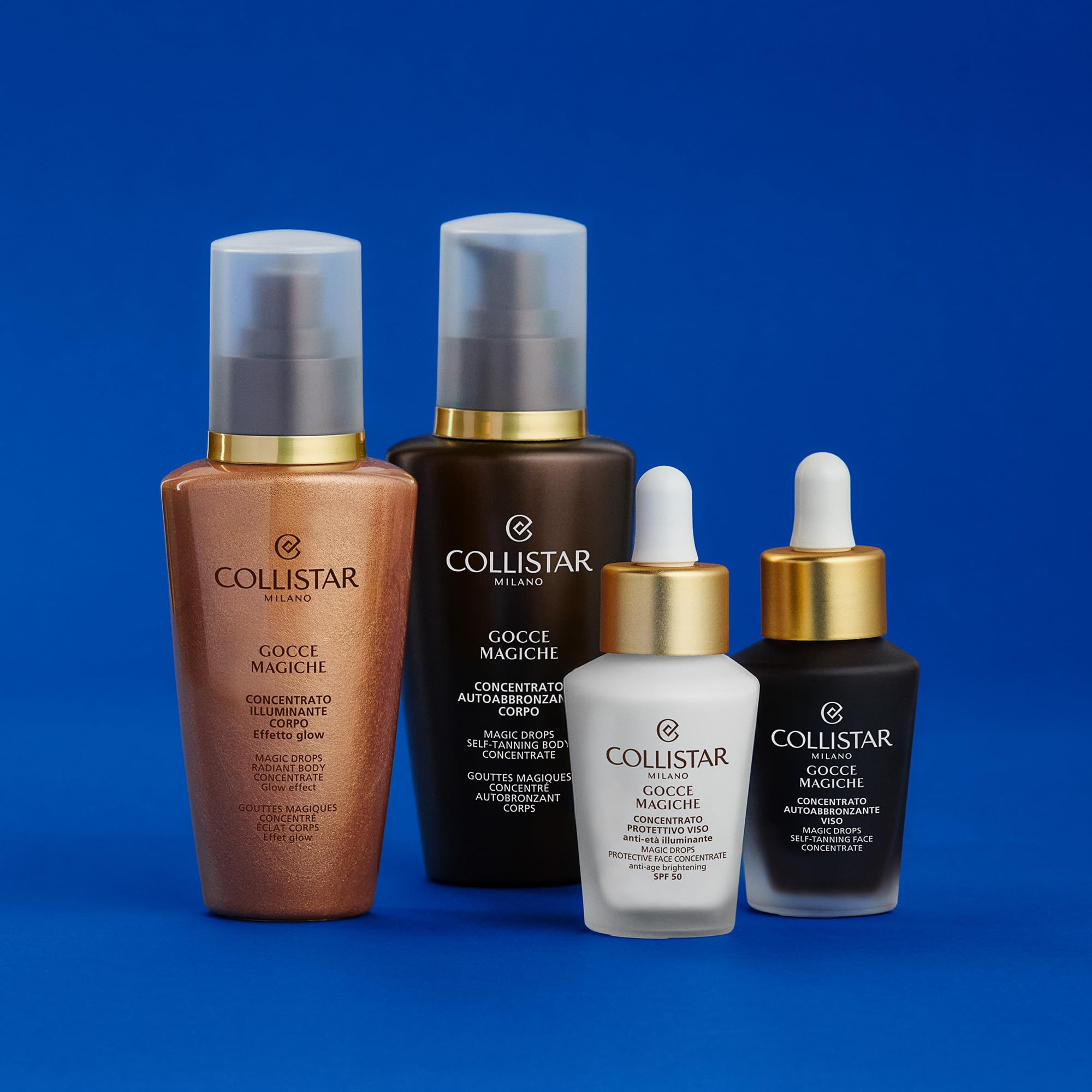 Collistar Gocce Magiche Viso, Autoabbronzante Concentrato Meno di 1 h, Siero Viso Illuminante, Abbronzatura Intensa Naturale, Antimacchia, Idratante, Antiage con Vitamina E a Lunga Durata 30 ml