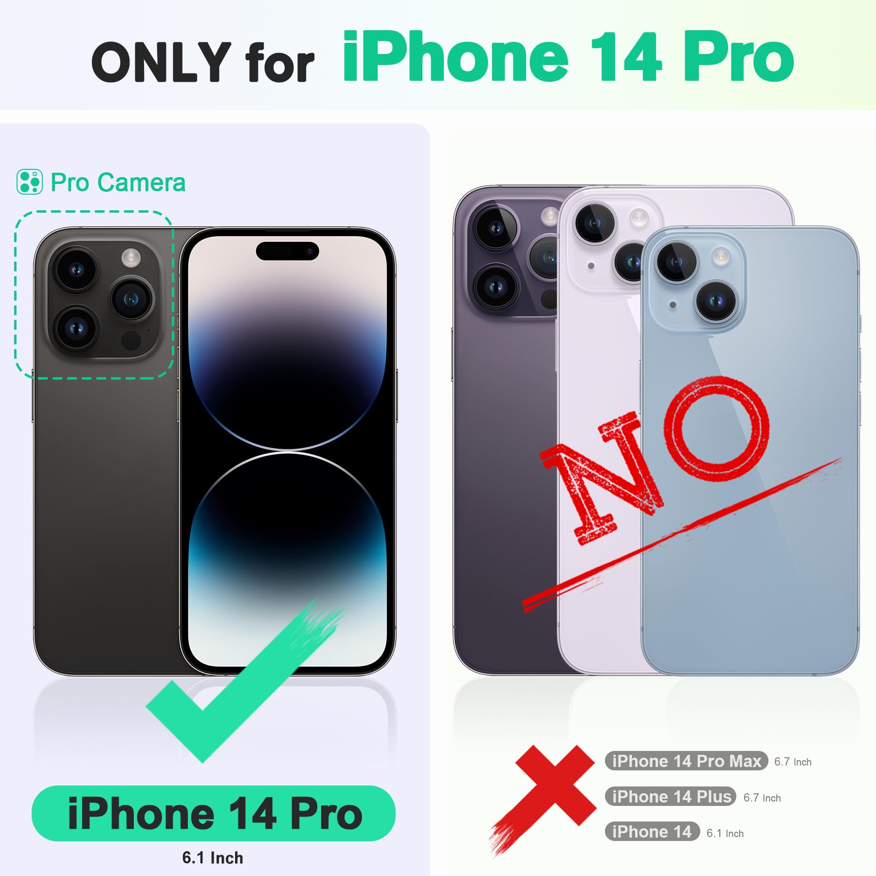 TUCCH Wallet Case for iPhone 14 Pro, PU Leather Folio Case with [RFID Blocking] [3 Card Slot], Kickstand Book Design [Shockproof TPU Interior Case] Compatible with iPhone 14 Pro 6.1-inch, Gold & Blue