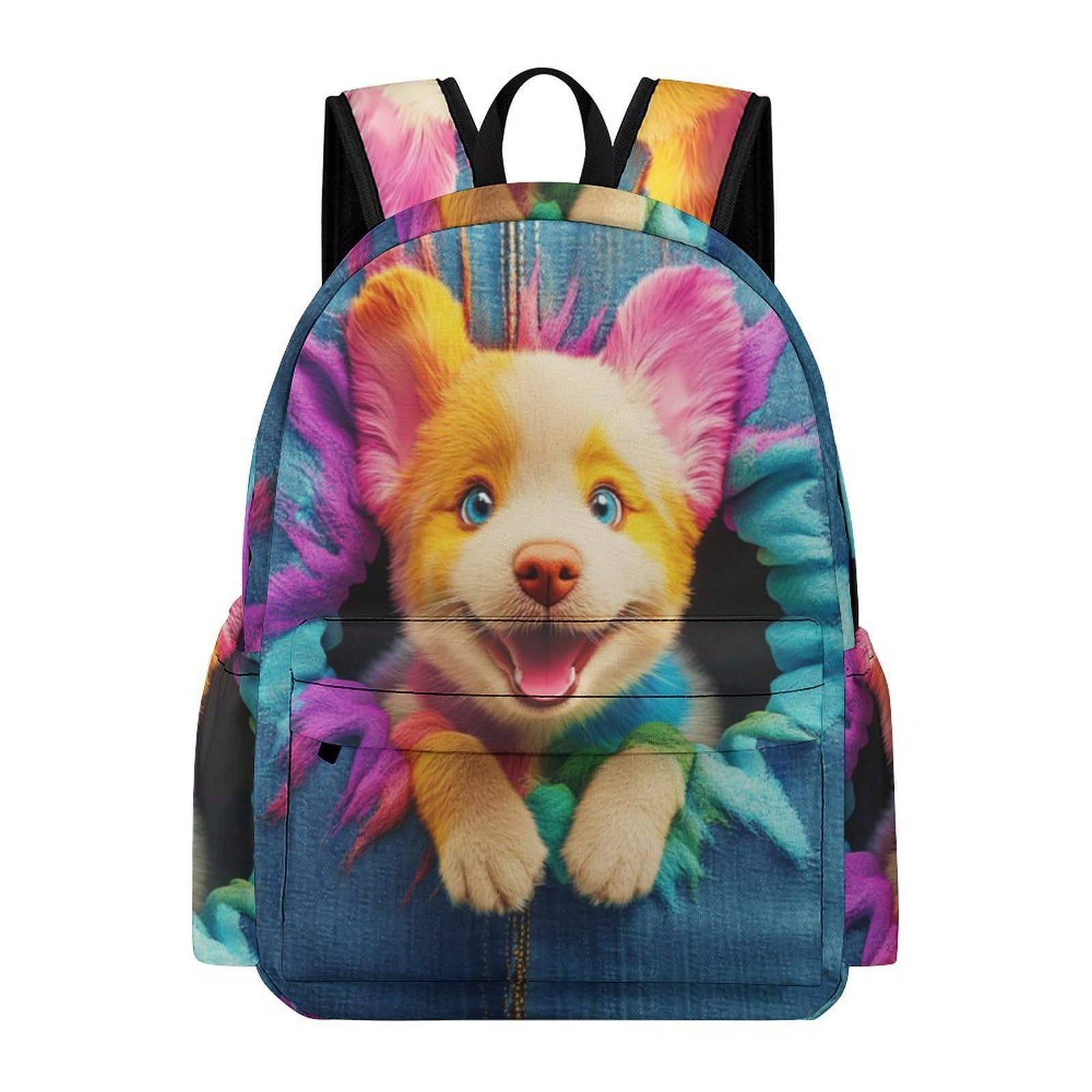 TPISLI Children Cute 3D Puppy Bookbag Boys Girls Primary School Age 7-11 Cool Durable Animal Dog Fashion School Bag for Spring Outing Travel Holiday Gift, 15.6 Inch Laptop Backpack — image 1