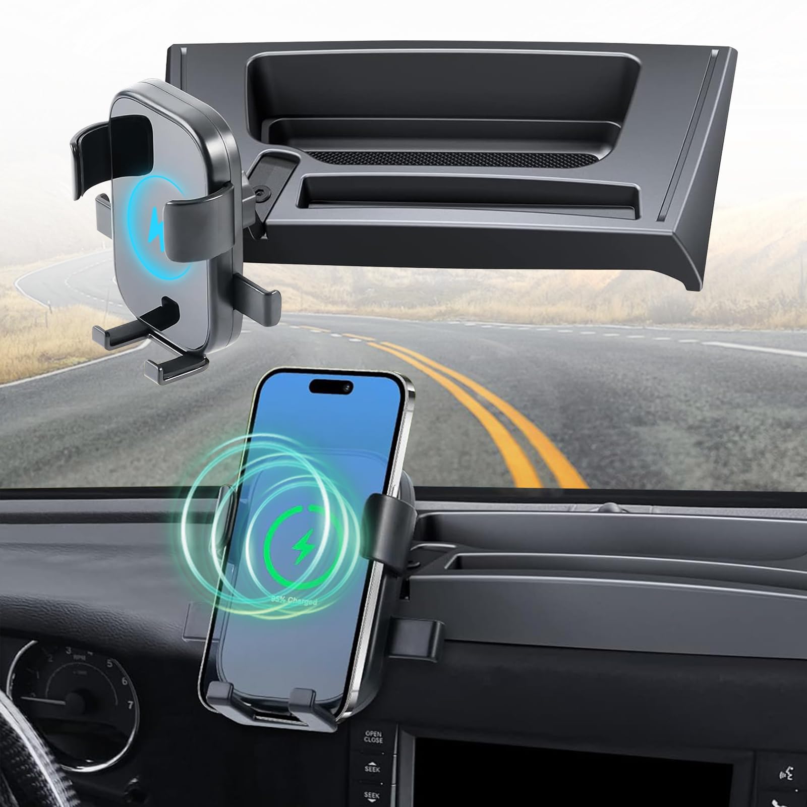 Wireless Charger Jeep Car Phone Holder Jeep Jk Phone Mount Jeep