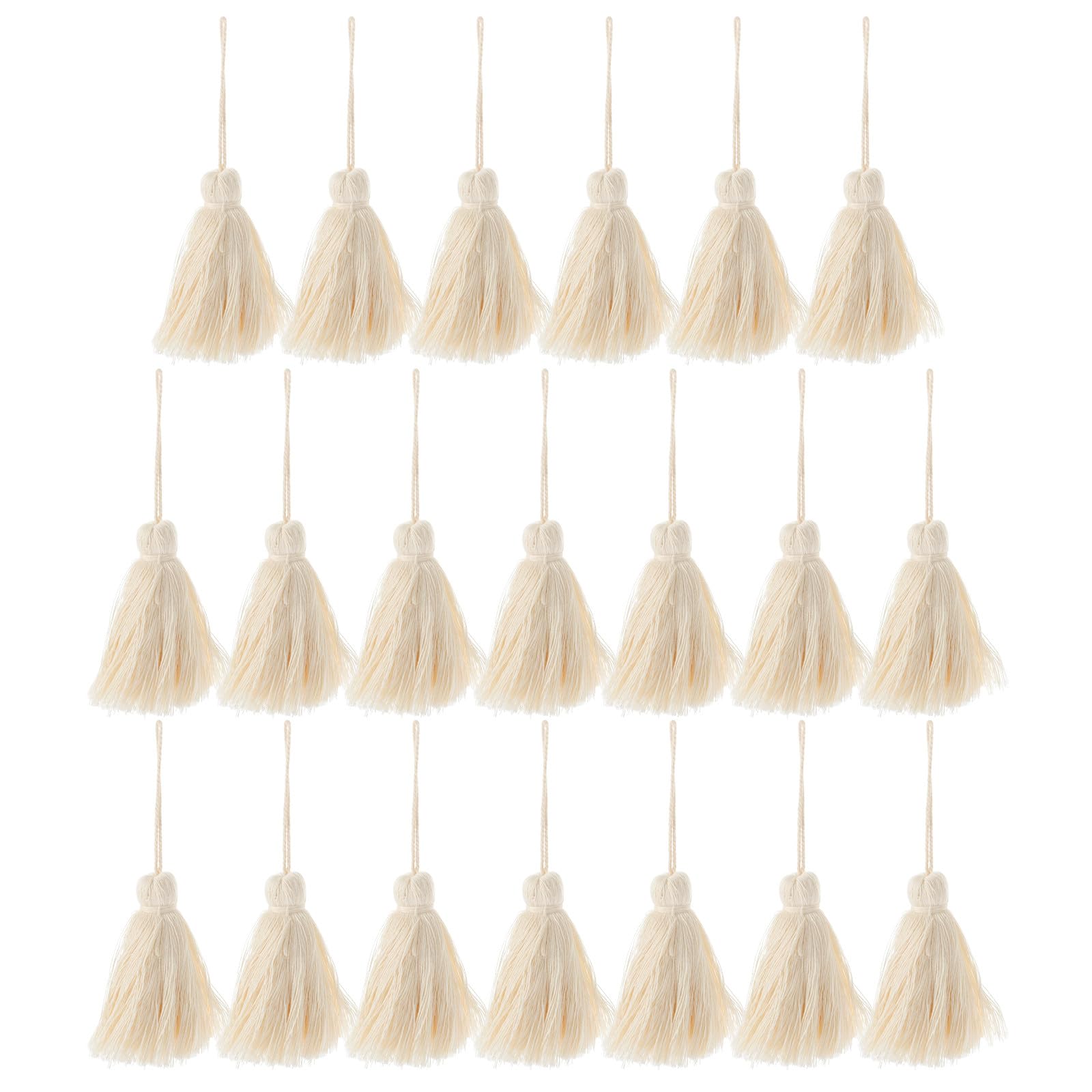 Borlas de algodón de 20 piezas para decoración DIY en cortinas y cojines del hogar
