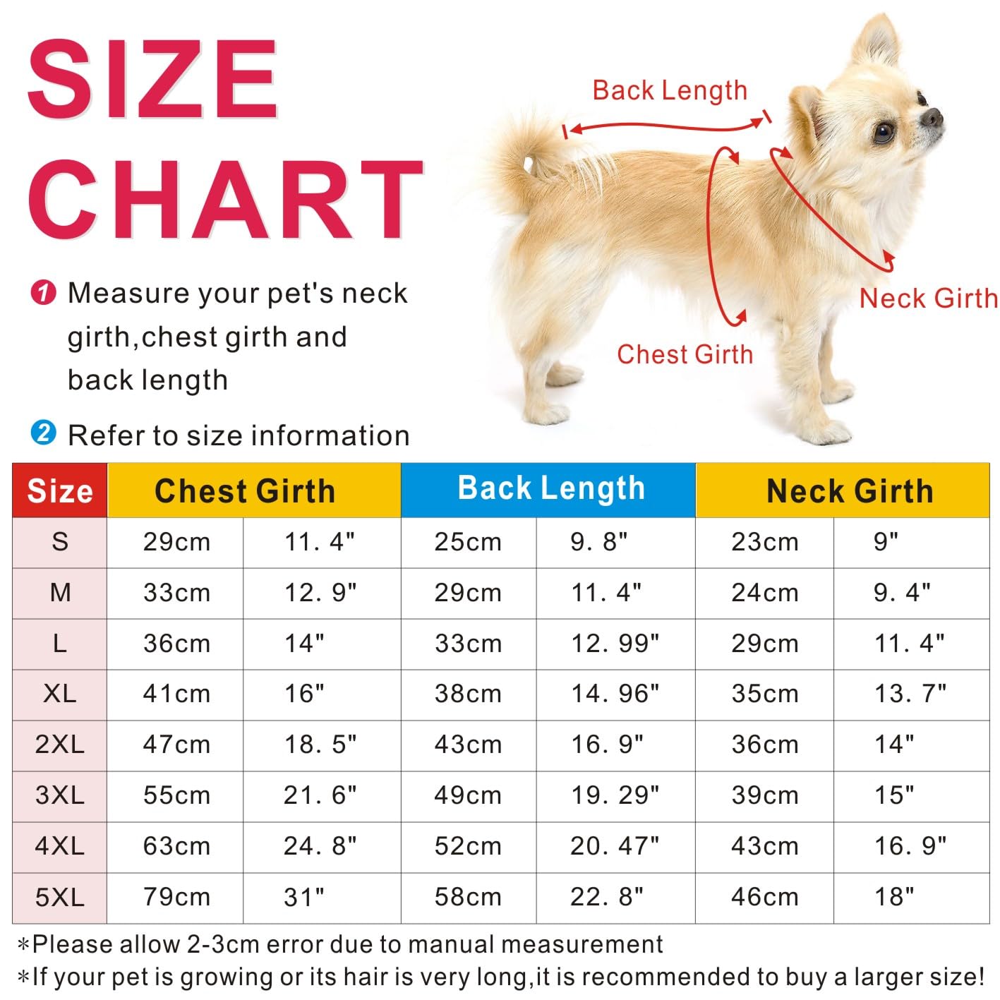 Idepet Cappottino invernale impermeabile, per cane/gatto taglia piccola, media e grande, S M L XL XXL 3XL 4XL 5XL