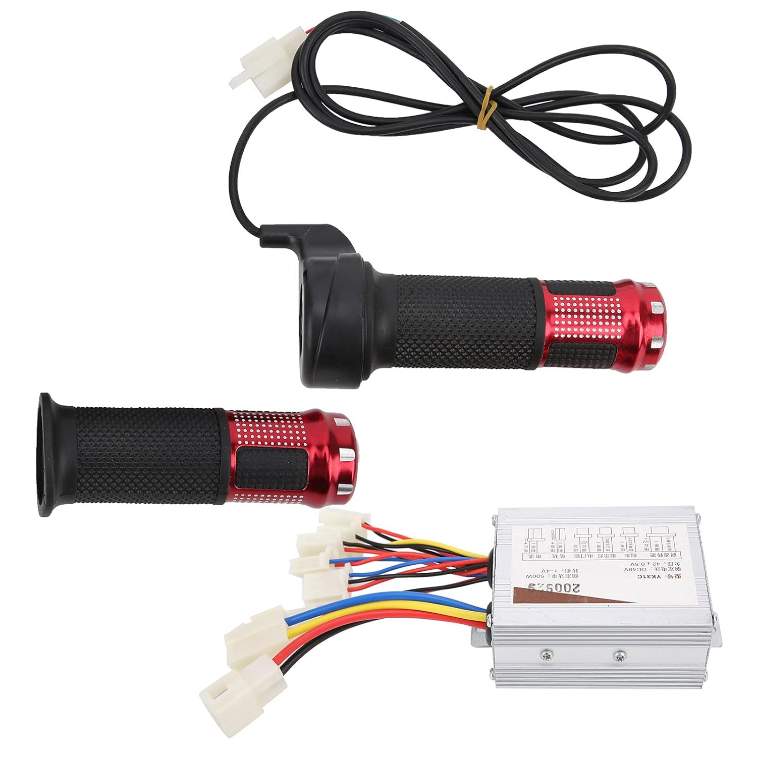 48V 500W Brushed Speed Controller, Universal Motor with Throttle Grip, Electric Vehicle Speed Regulator for E-Tricycles, Scooters, and Mobility Aids