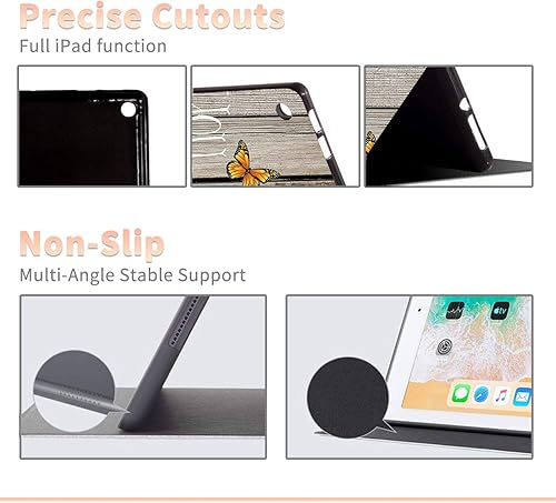 Miniatura 6 de Funda protectora para tablet Kindle Fire 7 de 7 pulgadas (versión 201920172015), estilo libro, a prueba de golpes, con múltiples ángulos ajustables,