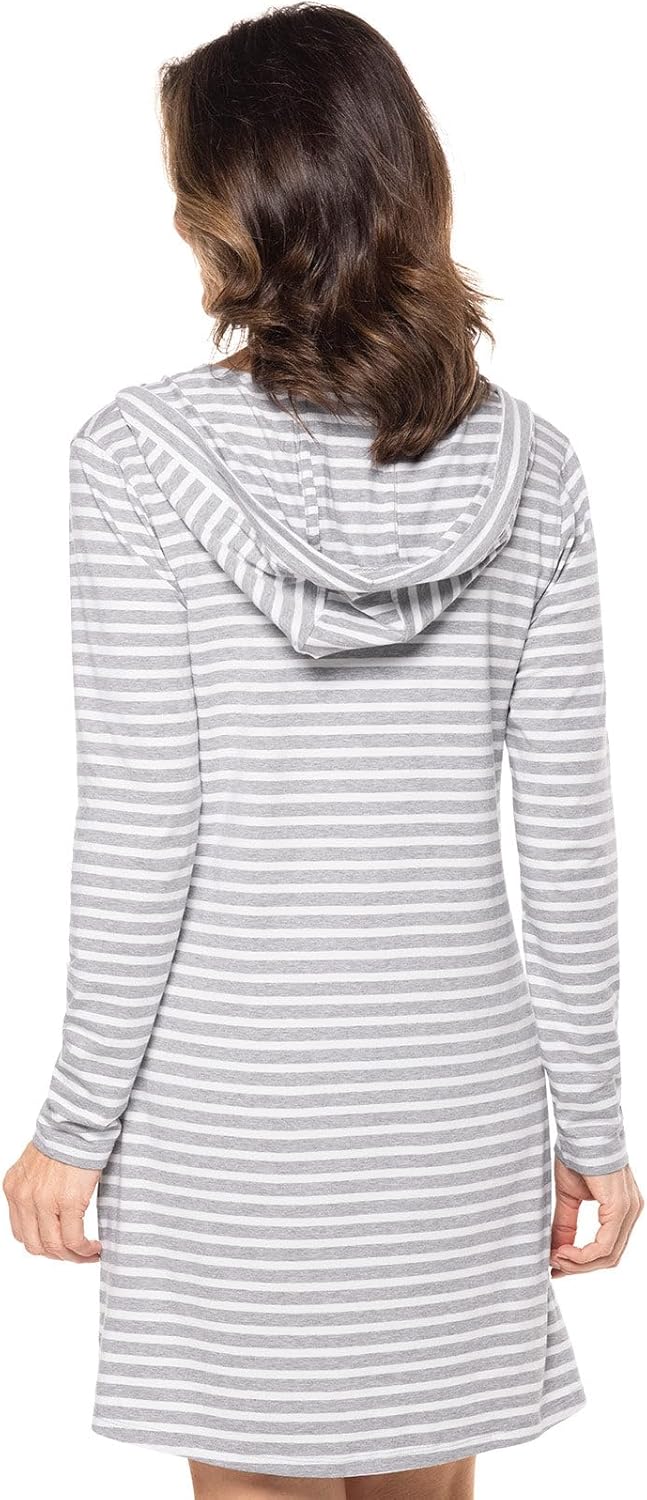 Hooded Cover-Up Dress with Pockets - UPF 50+ Sun Protection - Catalina