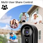 Video Doorbell Home/Outdoor, 2.4 Ghz WiFi Wireless 1080P Doorbell Camera, Night Vision, Two-Way Audio, Cloud Storage with Indoor Wireless Chime