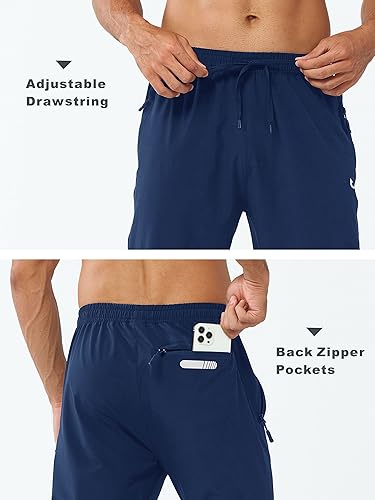 Miniatura 6 de NORTHYARD Pantalones deportivos para hombre para correr, entrenamiento, joggers, ligeros, para gimnasio, jogging, pista, casuales, con bolsillos con