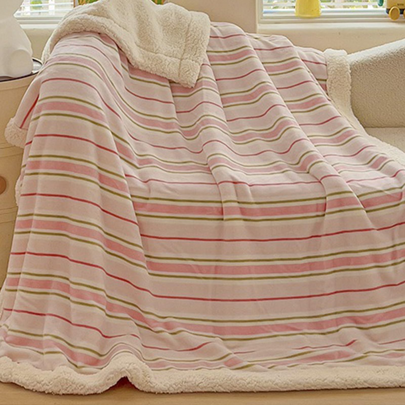 Couverture en velours épais pour enfant Style-4 plaid de Noël