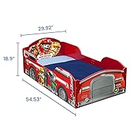 Vista 7 de Delta Children - Cama de madera para niños pequeños, certificado Greenguard Gold, modelo PAW Patrol de Nick Jr