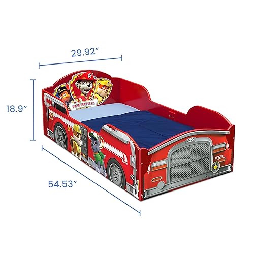 Miniatura 7 de Delta Children - Cama de madera para niños pequeños, certificado Greenguard Gold, modelo PAW Patrol de Nick Jr