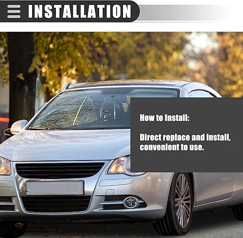 Miniatura 4 de Motoforti Cubierta de extensión para palanca de cambios de volante, para Volkswagen Eos 2007-2016, aleación de aluminio, tono plateado, 2 piezas