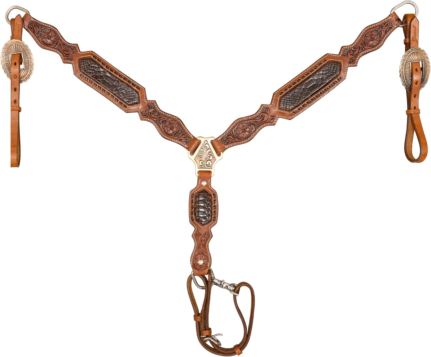 Grewal Equestrian Sedona Western Leather Breastplate