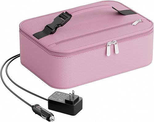 Miniatura 14 de Lonchera portátil para calentar alimentos - Fiambrera térmica para adultos - Bolsa térmica eléctrica con asa de hebilla, bolsas térmicas para