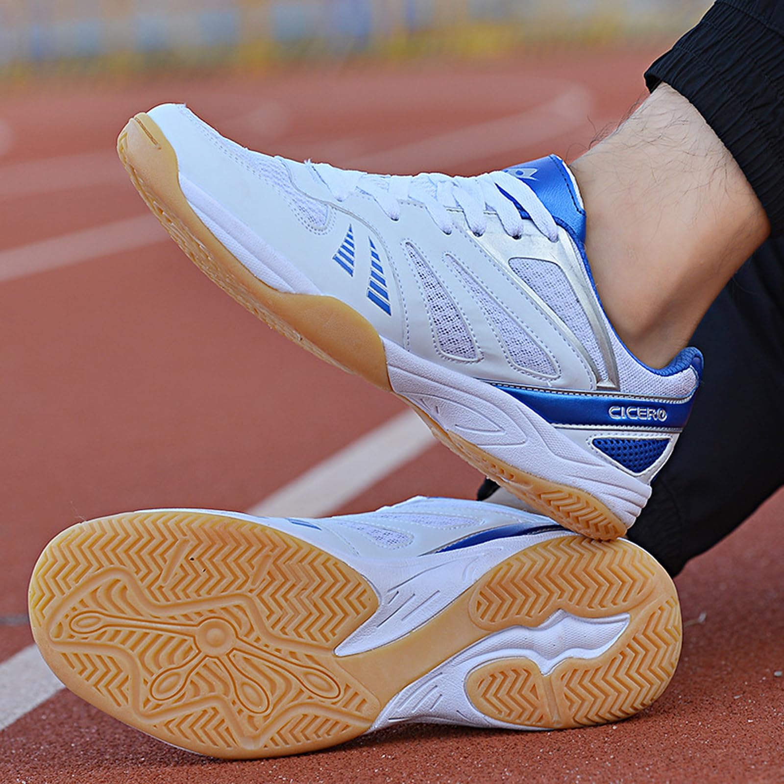Zapatos De Bádminton,Zapatillas De Tenis,Zapatillas De Tenis De Mesa,Zapatos de Squash,Antideslizantes,con absorción de Golpes,para Squash,Tenis de Mesa,ráquetbol y Voleibol