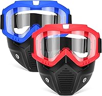 Vista 9 de POKONBOY Máscaras desmontables, máscara táctica con gafas compatible con Nerf Rival, Apollo, Zeus, Khaos, Atlas y Artemis Blasters Máscara Rival